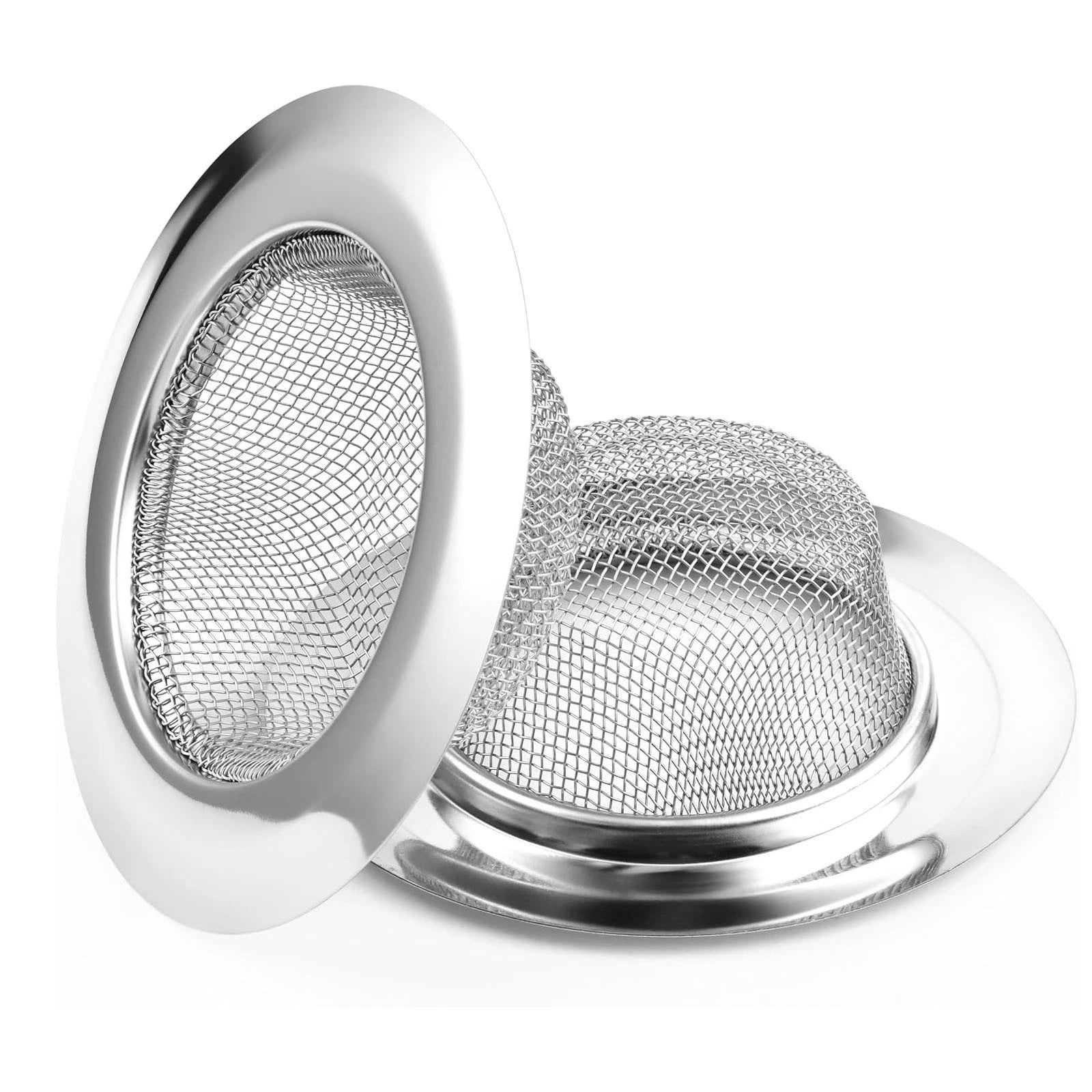 8PCS Stainless Steel Kitchen Sink Mesh Strainer - Waste Plug Filter Drain Stopper Set