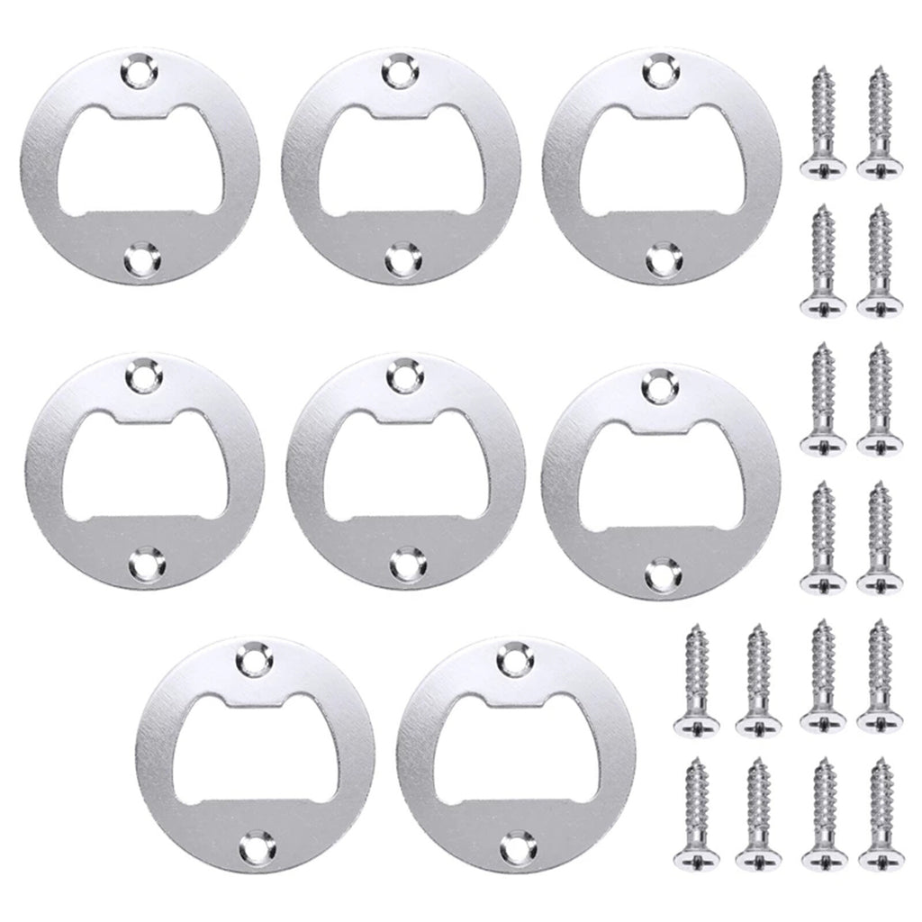 96PCS Round Bottle Opener Insert Kit with 192 Screws
