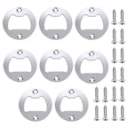 96PCS Round Bottle Opener Insert Kit with 192 Screws
