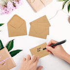 100 Pack Mini Gift Card Envelopes – Small Paper Envelopes for Wedding, Party and Birthday Gifts