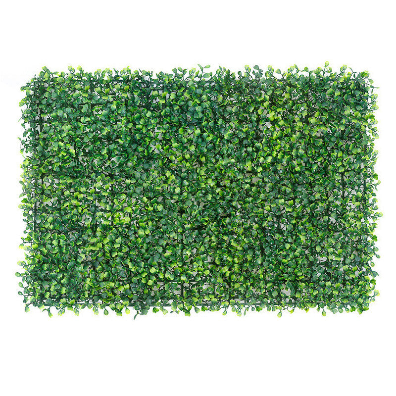 Artificial boxwood hedge panel 40 x 60cm on white