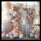 210 Piece Macaron Balloon Arch Garland Kit – Blush Pink and Grey Party Balloons for Wedding, Baby Shower and Birthday Decor