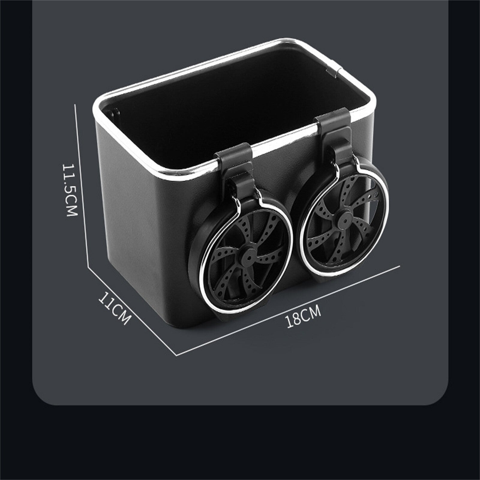 Car Armrest Storage Box with Cup Holder and Tissue Drawer – Multifunction Coffee and Drink Organizer