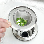 8PCS Stainless Steel Kitchen Sink Mesh Strainer - Waste Plug Filter Drain Stopper Set