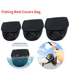 2PCS Fishing Reel Covers Neoprene Waterproof Protective Case Spinning Reel Pouch