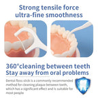 Floss picks cleaning between teeth