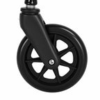 4-Wheel Rollator Walker Folding Mobility Aid with Seat Brakes & Storage Bag for Seniors