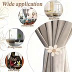 Magnetic curtain tiebacks full product view