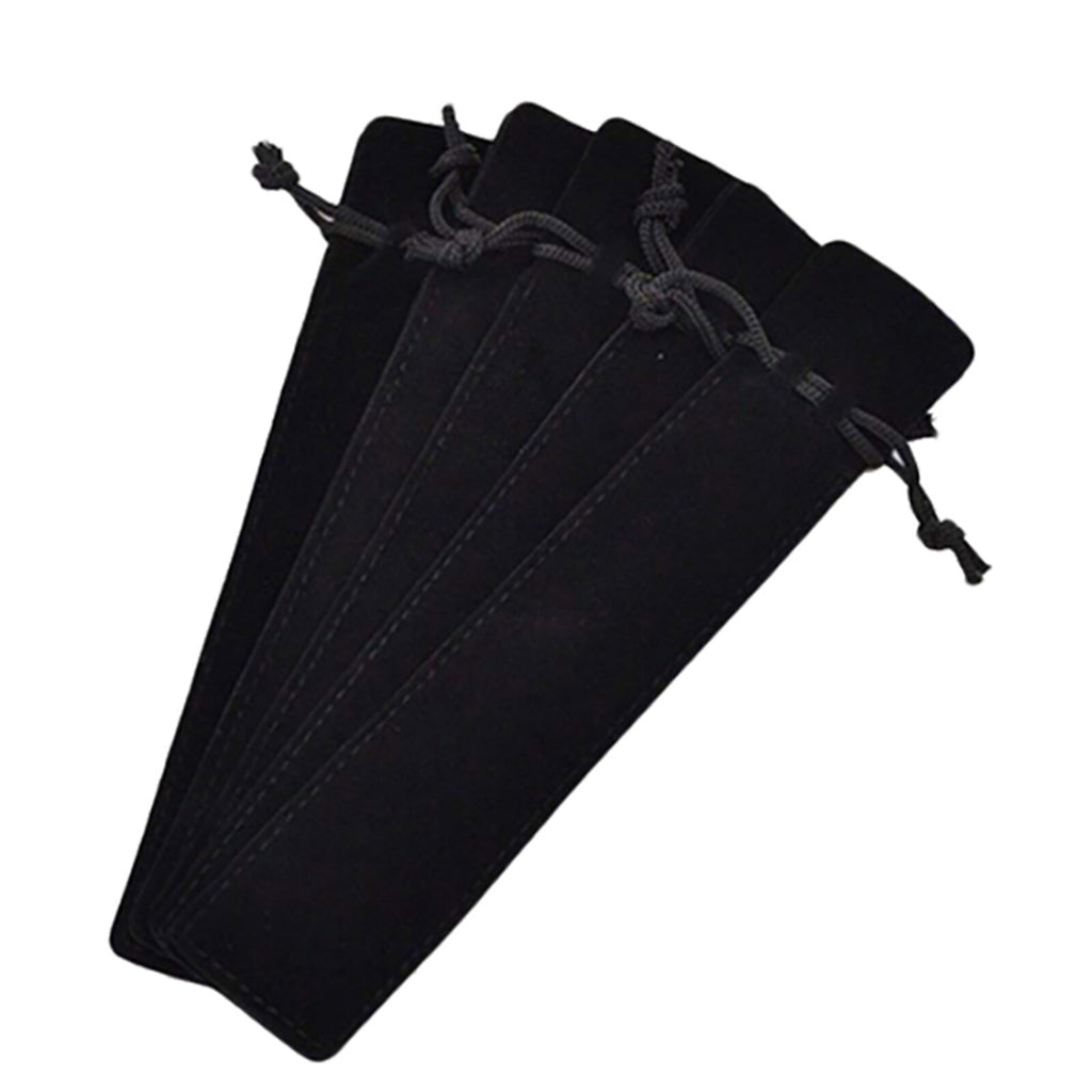 100PCS Velvet Pen Pouch Drawstring Pen Gift Bag Single Pen Packaging Case