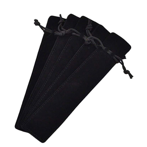 100PCS Velvet Pen Pouch Drawstring Pen Gift Bag Single Pen Packaging Case