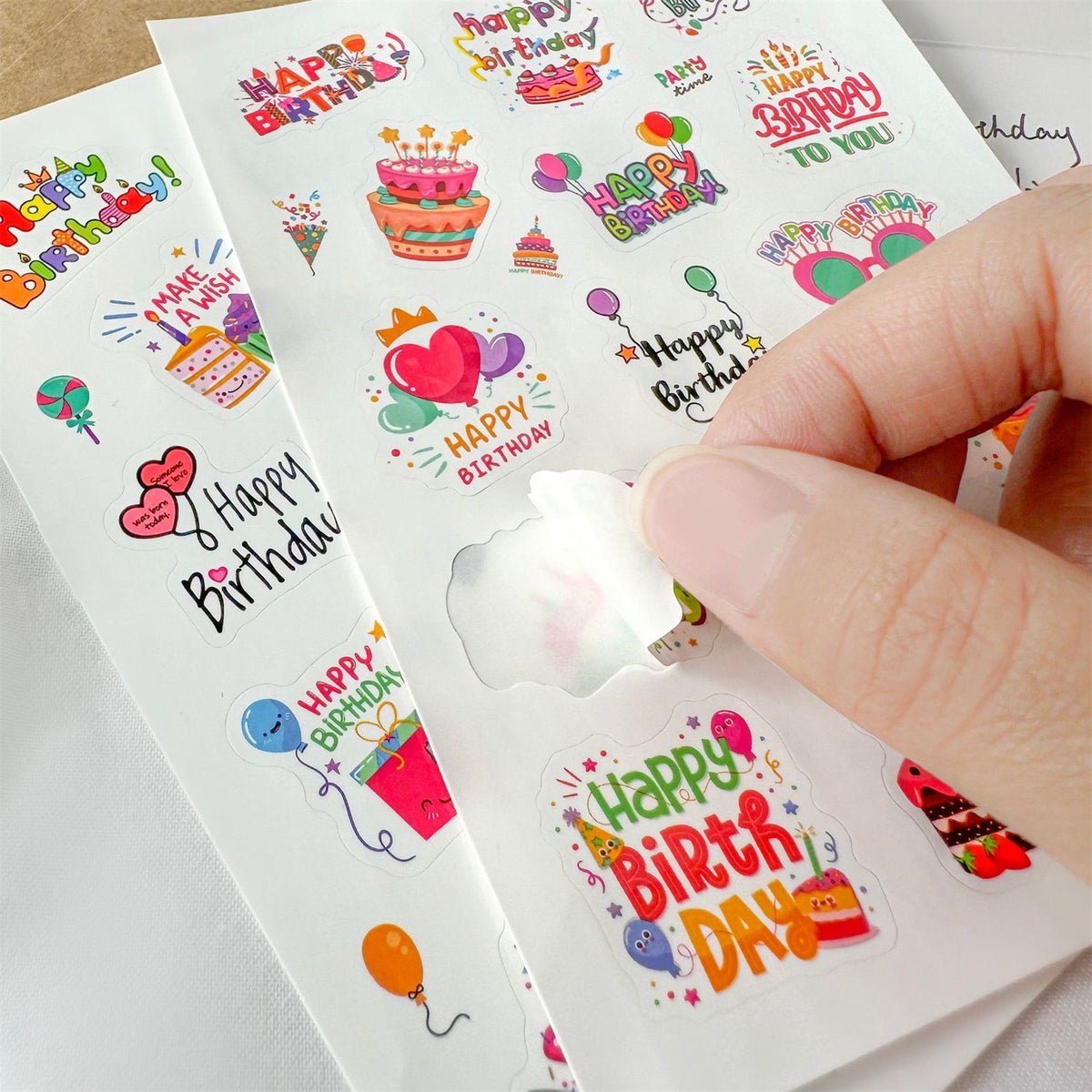 Birthday Greeting Cards Set With Envelopes Colorful DIY Birthday Wish Cards AU