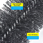 2PCS Gutter Cleaning Brush with Extendable Pole 208cm – Roof Gutter Cleaning Tool