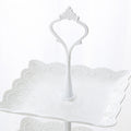 3 Pack 3 Tier Cake Stand – White Plastic Cupcake and Dessert Display for Weddings, Parties and Afternoon Tea
