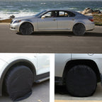 4PCS 29-32 Inch Tire Covers - Weatherproof Spare Wheel Covers for Camping Trailers and Trucks