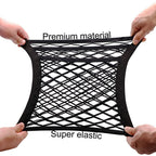 5pcs Car Seat Storage Net Mesh Organizer | Elastic Backseat Barrier Cargo Pocket