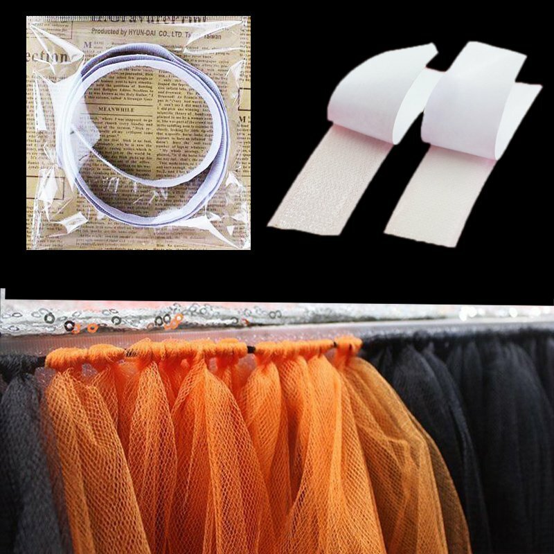 Halloween Tulle Table Skirt Black Orange Tutu Table Cover Party Decoration