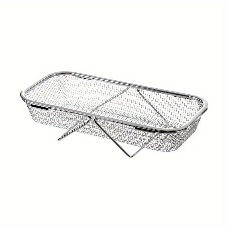 Vegetable Strainer Drainage Basket Stainless Steel Expandable Over Sink Colander