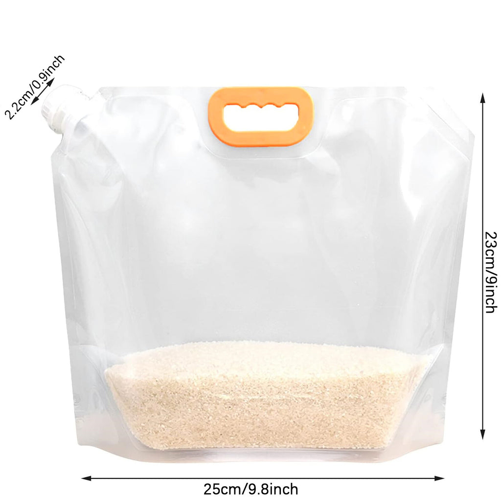 10pack Cereals Grain Moisture-proof Sealed Bag Transparent Grain Storage Bag AUS