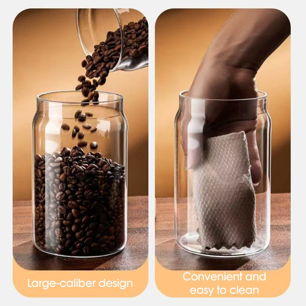 Vacuum Glass Coffee Bean Storage Jar – Airtight Sealed Container 900ml / 1800ml