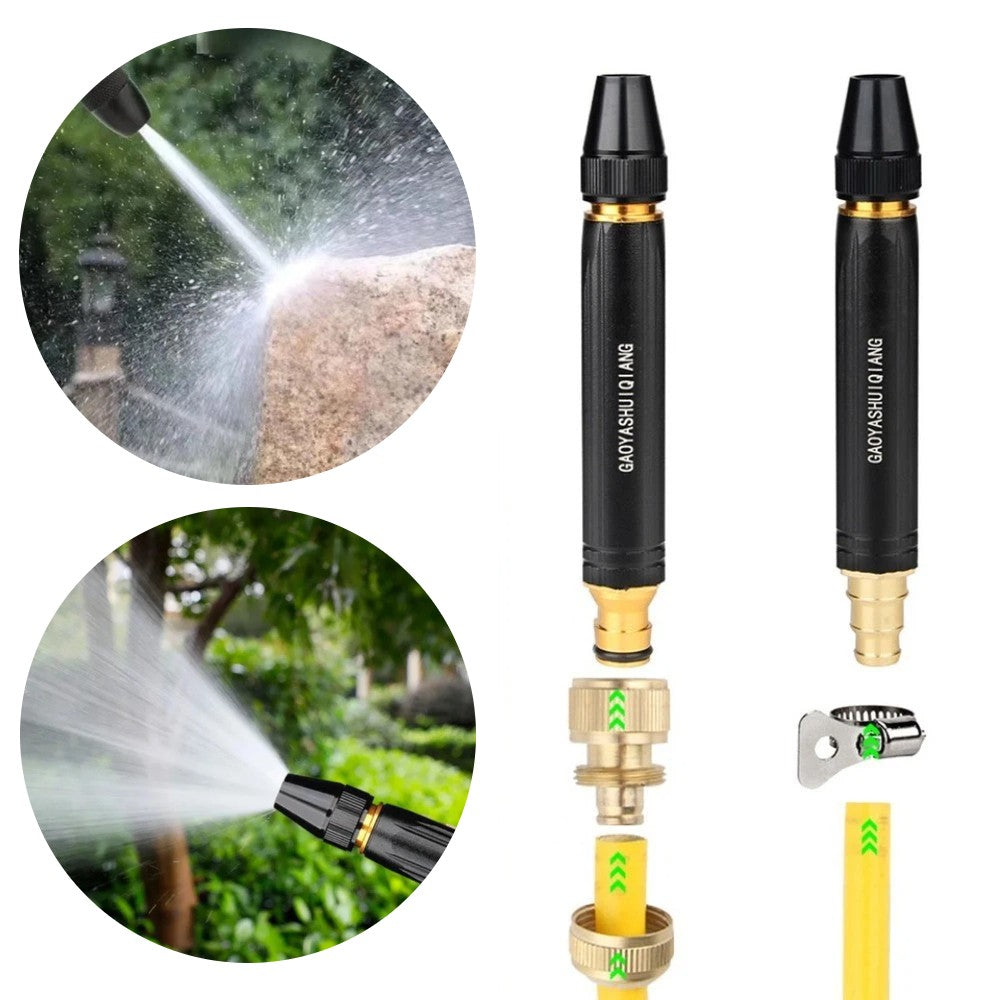 High Pressure Water Spray Gun Nozzle Garden Hose Pipe Lawn Car Wash Tools