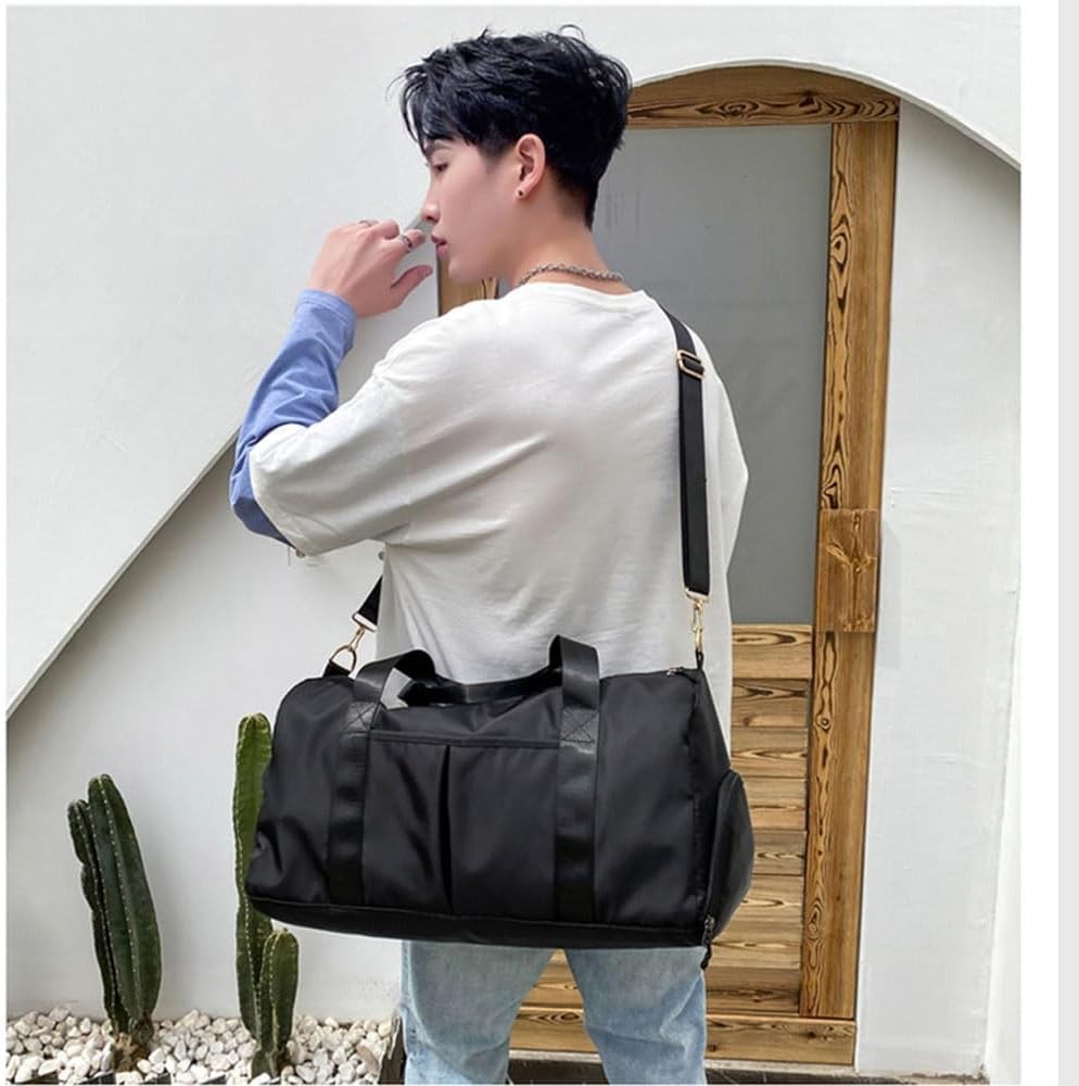 Large Travel Storage Gym Weekender Duffle Bag - Carry On Shoulder Sports Bag with Shoe Compartment