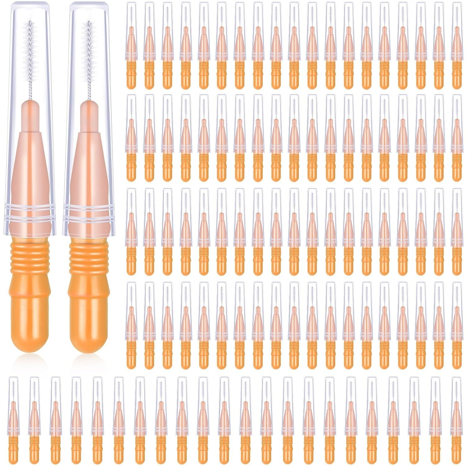180PCS Interdental Brush Floss Sticks – 3 Size Teeth Cleaning Toothpick Brushes for Oral Care
