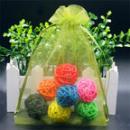 50PCS Vegetable Garden Fruit Protection Net Bags - Mesh Insect Proof Organza Bags 20x30cm