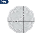 6PCS Flower Silicone Coaster Mold Set - Resin Casting Epoxy Coaster Moulds with Holder