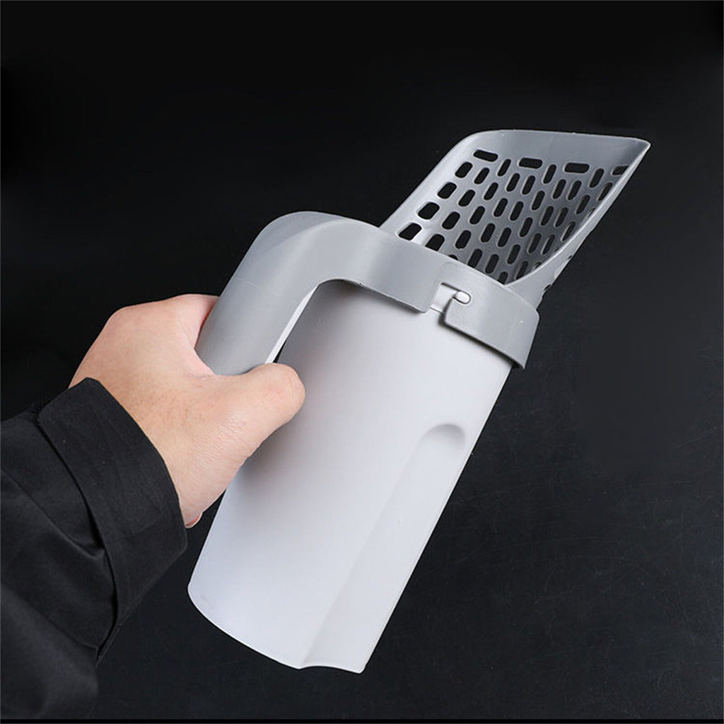 Cat Litter Scoop with Integrated Holder | Detachable Pet Litter Shovel Sifter