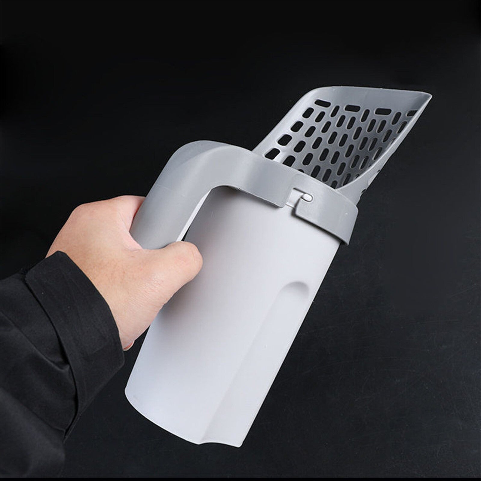 Cat Litter Scoop with Integrated Holder | Detachable Pet Litter Shovel Sifter