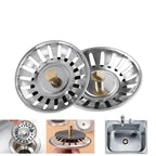 Stainless Steel Kitchen Sink Strainer – Drain Filter Waste Plug Stopper (80mm)