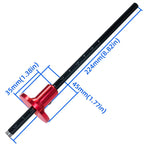 2PCS Woodworking Wheel Marking Gauge Set - Solid Metal Bar Scriber Tool with Metric and Inch Scale