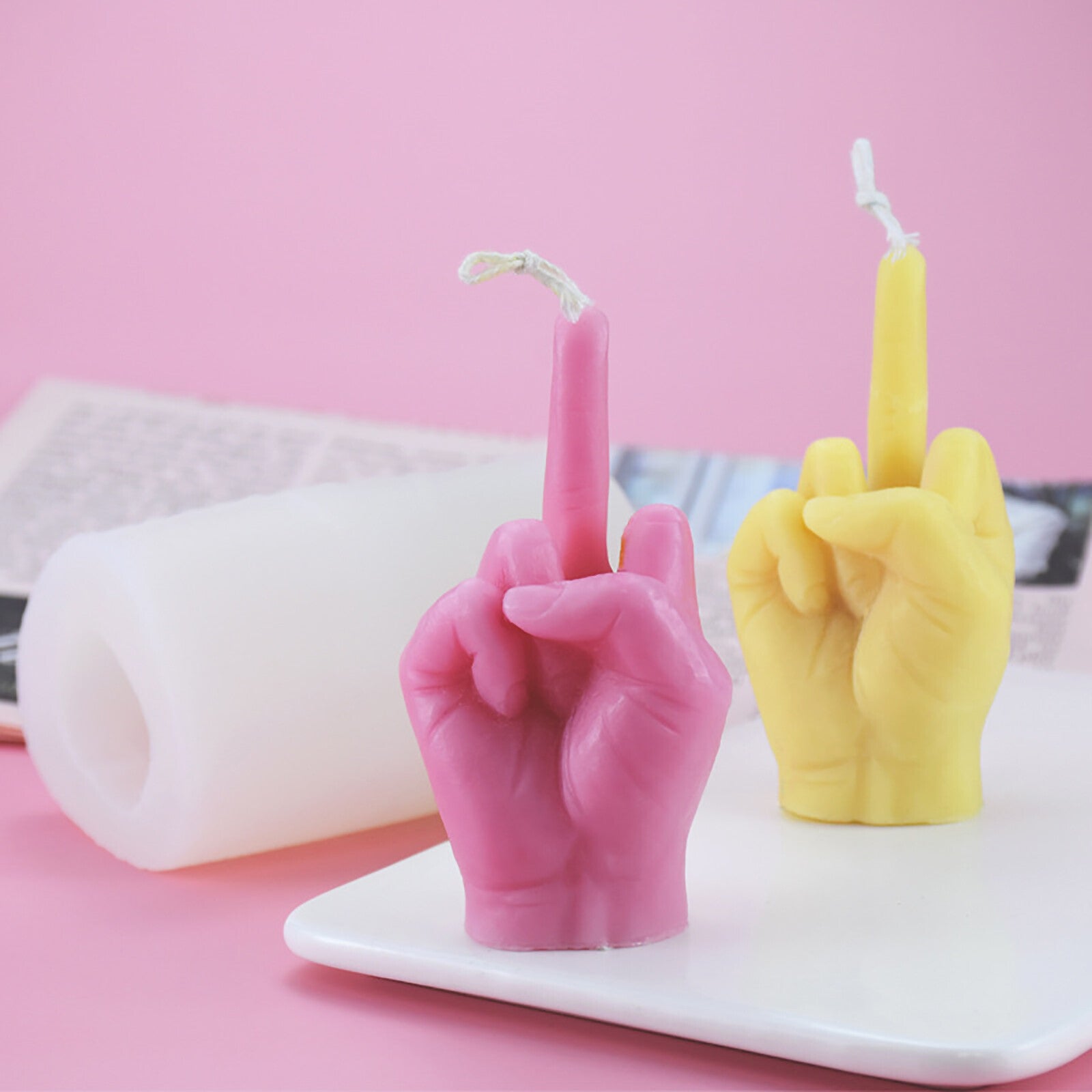 3D Gesture Candle Silicone Mold - DIY Aromatherapy Candle and Plaster Mould