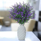 30PCS Artificial Lavender Flowers – UV Resistant Outdoor Faux Plants Garden Decor