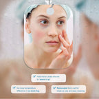 Anti-Fog Shower Mirror – Fogless Shaving Mirror for Bathroom (17 × 13cm)