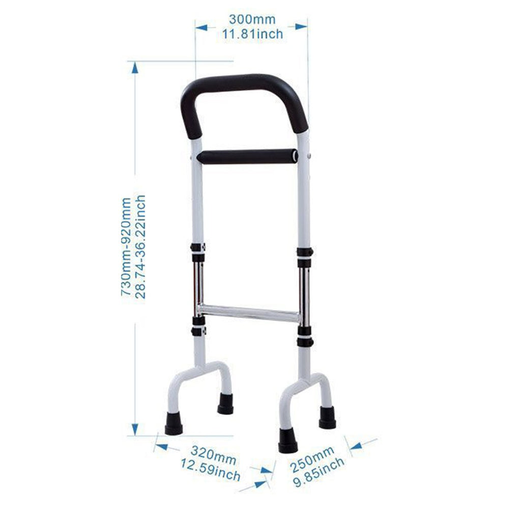 Adjustable Lift Assist Handle Elderly Bedside Toilet Safety Rail Non-Slip Mobility Support