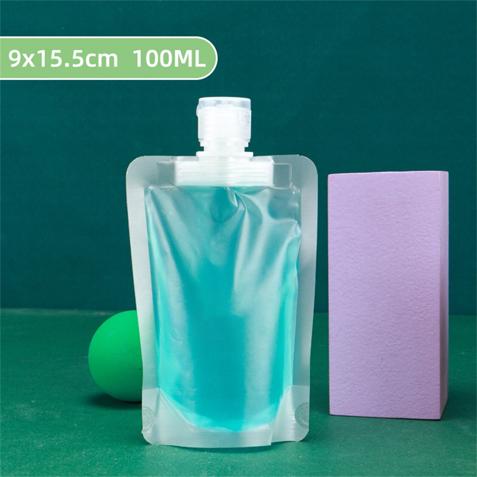 50PCS Reusable Travel Sample Pouches – Empty Plastic Bags for Makeup, Lotion, Shampoo and Liquid Toiletries