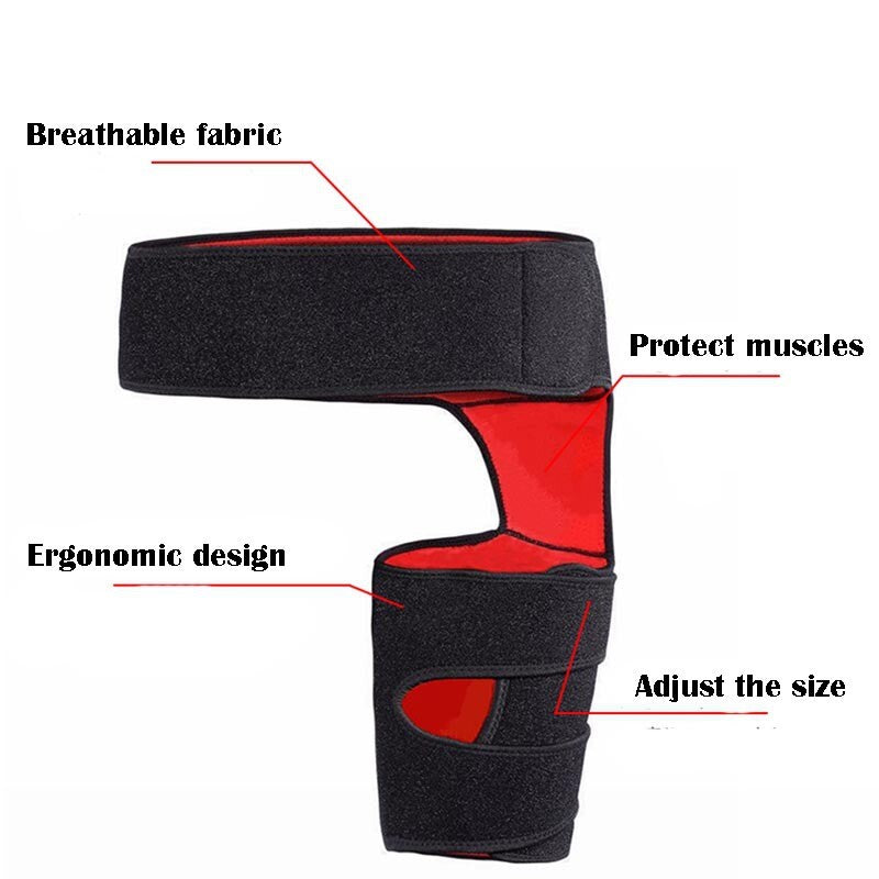 Hip Brace Compression Groin Support Wrap – Sciatica & Thigh Pain Relief (Unisex)
