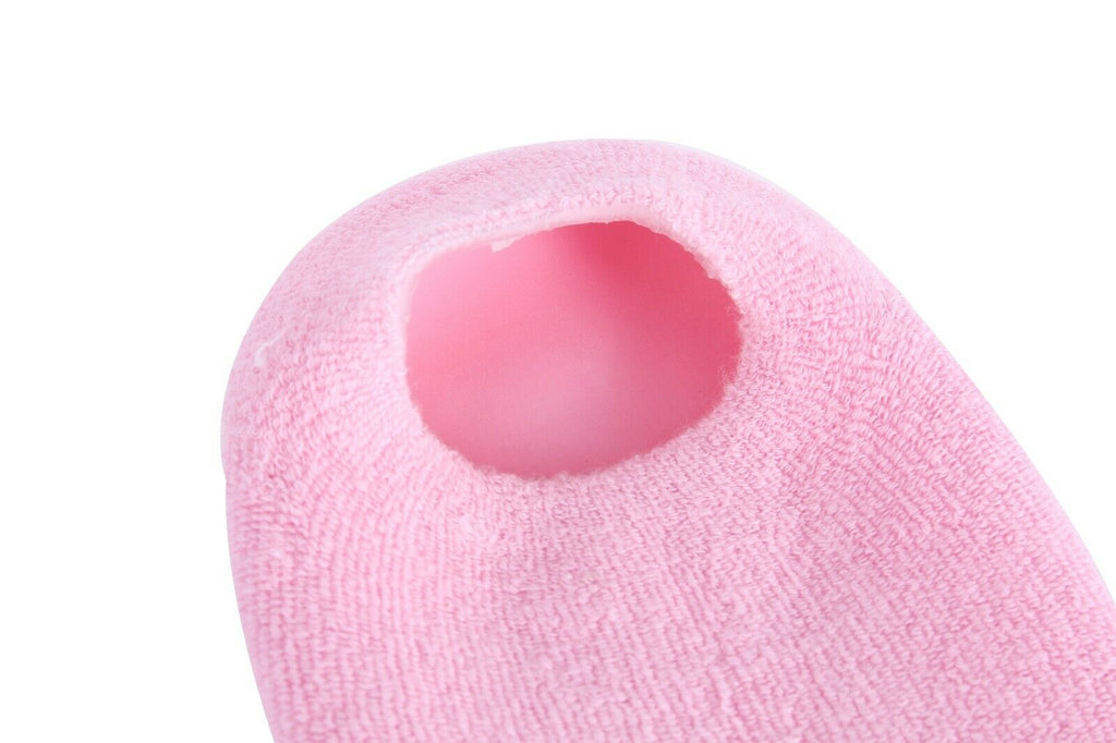 4 Pairs Moisturizing Gel Heel Socks - Cracked Dry Feet Repair Spa Foot Care Socks