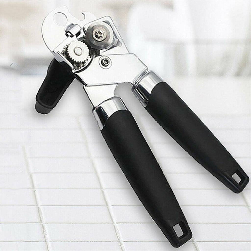 2PCS Stainless Steel Can and Bottle Opener - Manual Heavy Duty 3 in 1 Kitchen Opener