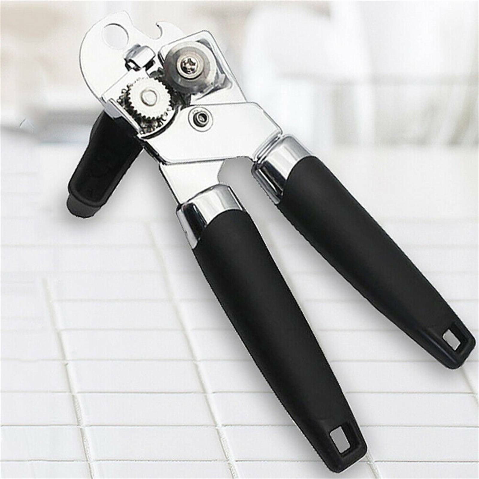 2PCS Stainless Steel Can and Bottle Opener - Manual Heavy Duty 3 in 1 Kitchen Opener