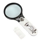 Large LED Magnifying Glass Handheld Reading Magnifier with 3 LED Lights