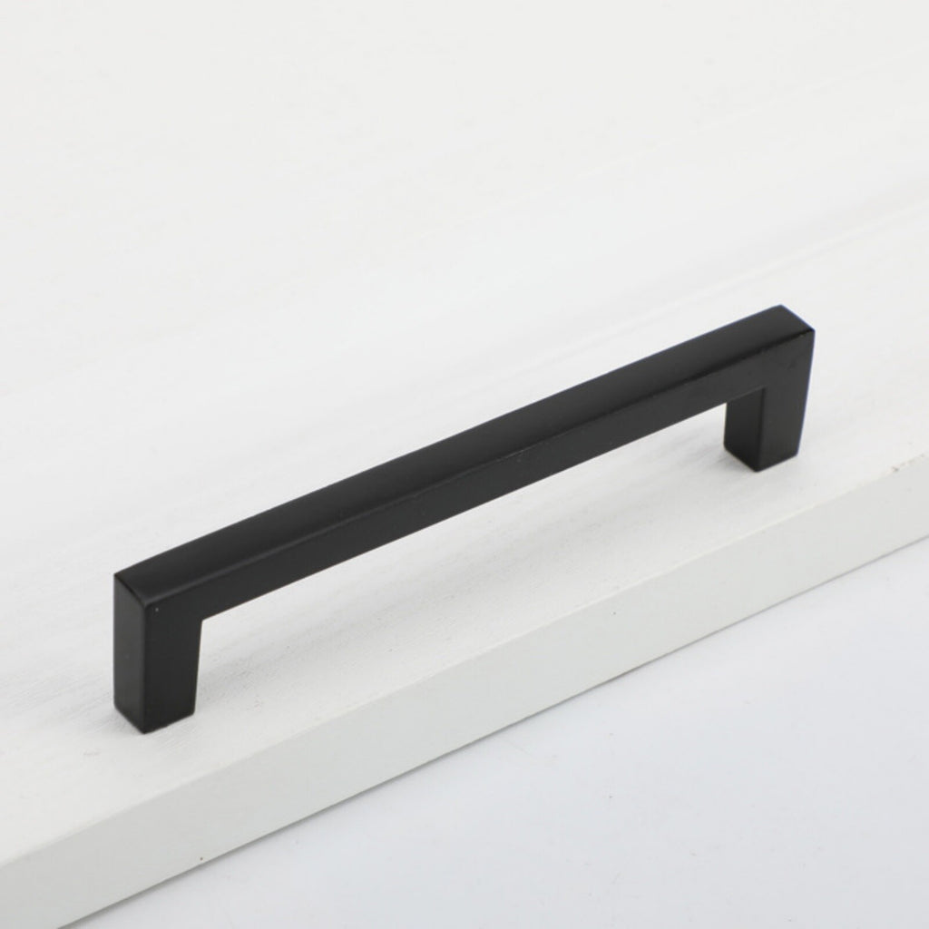 5 Pack Matte Black Cabinet Handles – Stainless Steel Drawer Pulls for Kitchen Cupboards and Doors