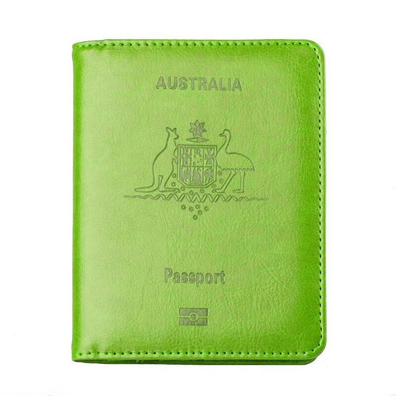 Slim RFID Blocking Passport Holder Wallet – Travel ID Card Organizer (AU Design)