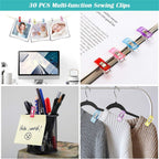 300 Pack Wonder Clips for Sewing Quilting and Crafts – Multi Color Fabric Clips 56mm