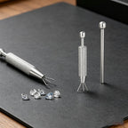 UP 4x Aluminum Alloy Piercing Grabber Tool Ball Bead Holder Claw Jewellery Tools