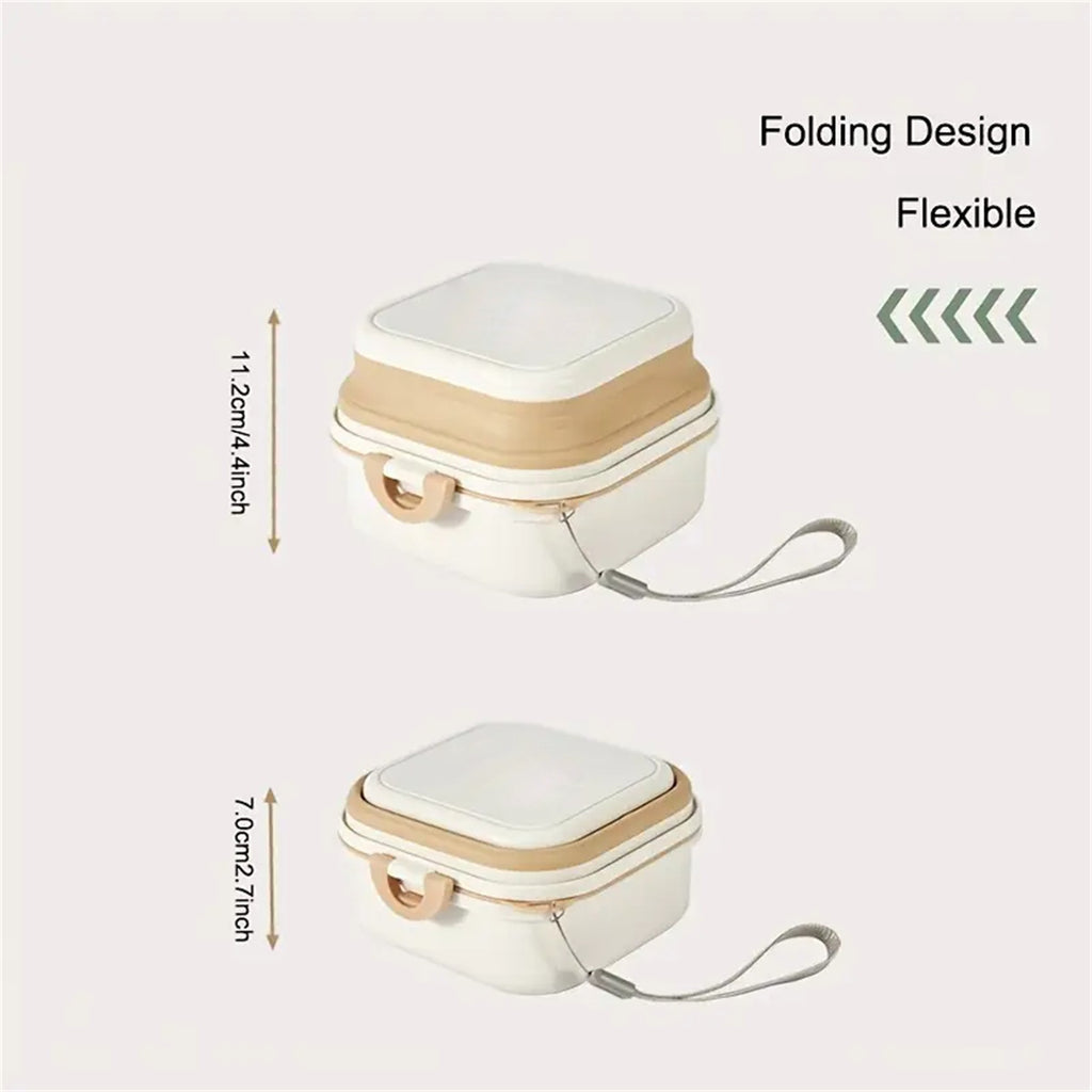 2pcs 2-in-1 Portable Pet Food & Water Bowl | Collapsible Travel Dog Cat Feeding Set