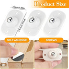 20pcs Mini Swivel Caster Wheels | 360° Self Adhesive Rolling Wheels for Storage Boxes