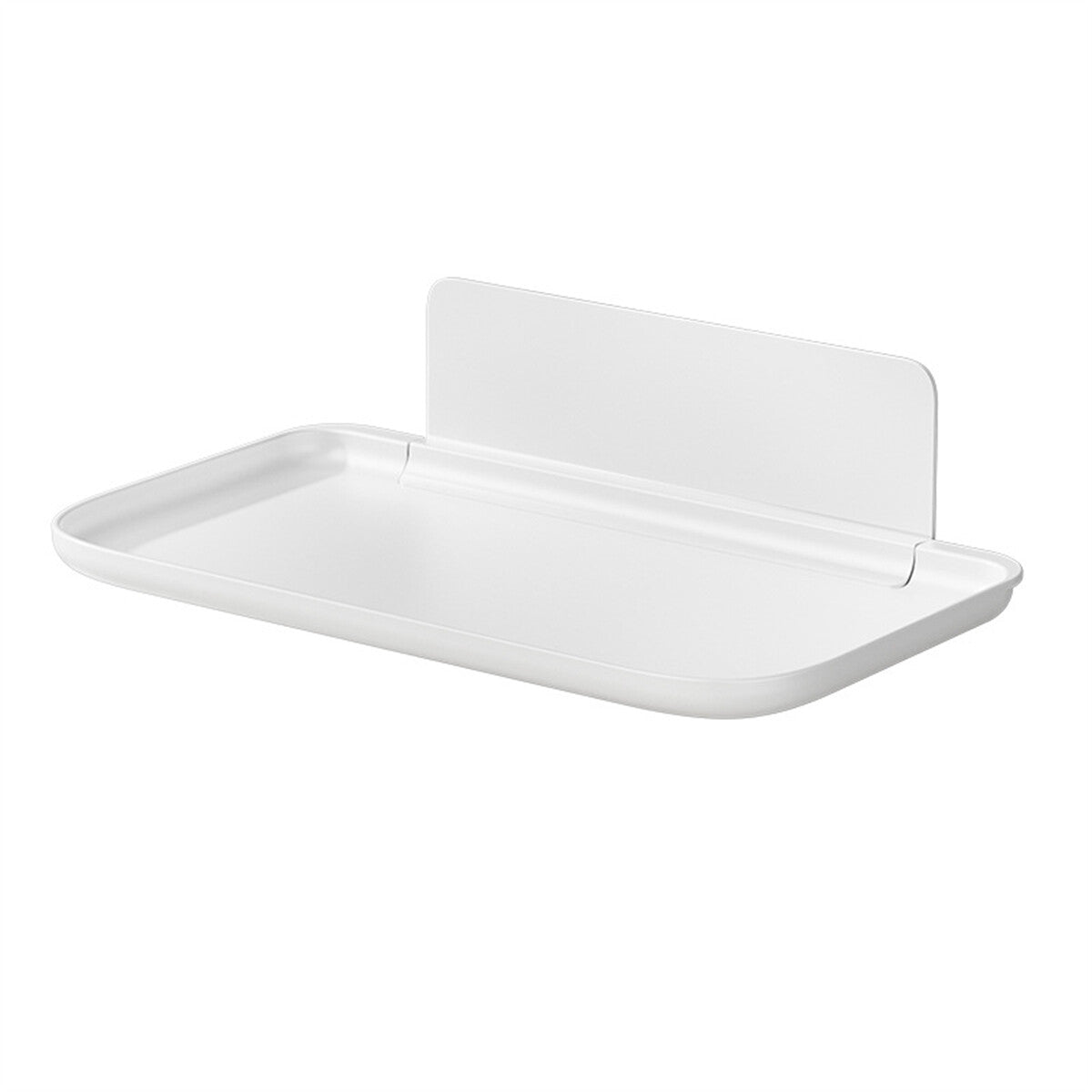 2 Pack Folding Wall Mounted Shelf – Punch Free Foldable Storage Rack for Bedroom, Bathroom and RV