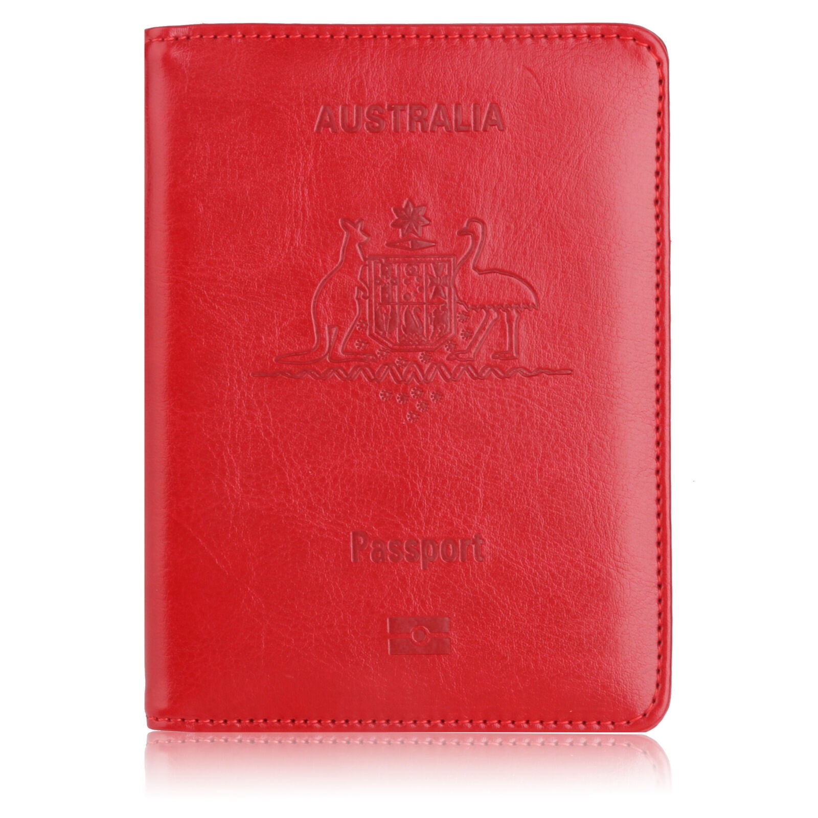 Slim RFID Blocking Passport Holder Wallet – Travel ID Card Organizer (AU Design)